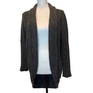 The Cashmere Project Cardigan Sweater Womens S Gray Thick Soft Cozy Quiet Luzury
